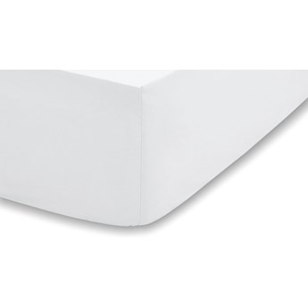 Białe prześcieradło z bawełny organicznej Bianca Organic, 135x190 cm