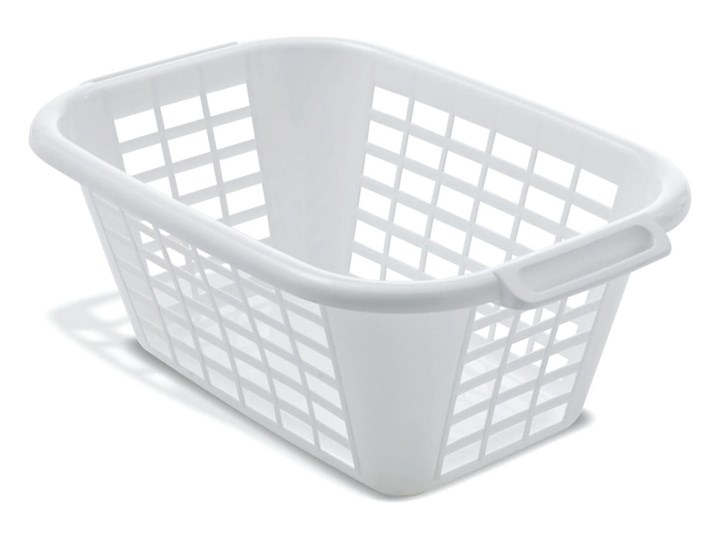 Biały kosz na pranie Addis Rect Laundry Basket, 40 l Tworzywo sztuczne Kategoria