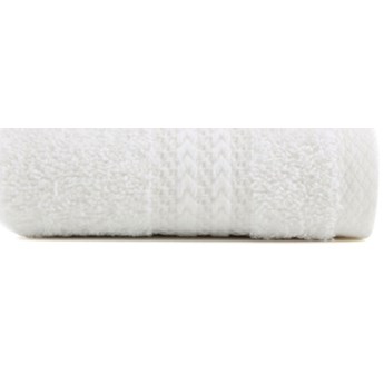 Biały ręcznik z czystej bawełny Sunny, 30x50 cm