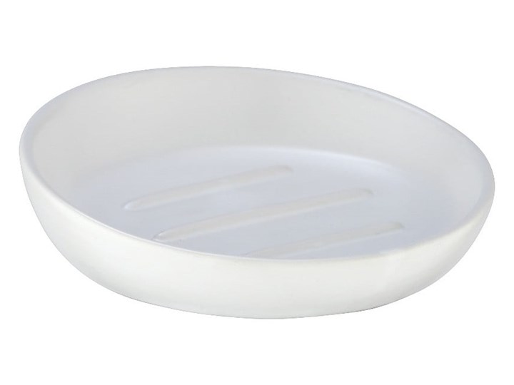 Biała ceramiczna mydelniczka Wenko Badi Ceramika Mydelniczki Kolor Biały Kategoria Mydelniczki i dozowniki