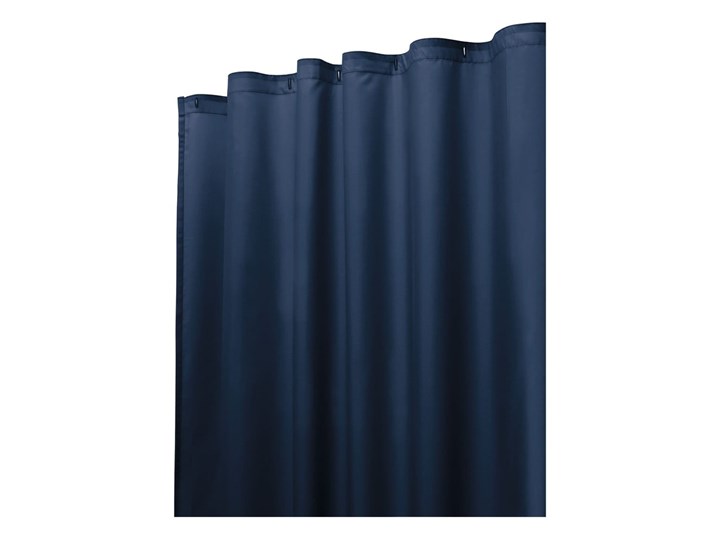 Ciemnoniebieska zasłona prysznicowa iDesign, 183x183 cm Kolor Kategoria Zasłony prysznicowe