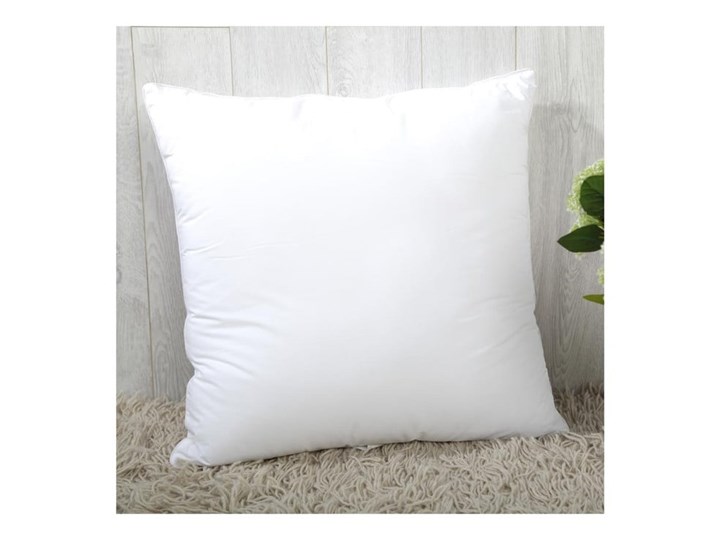 Białe wypełnienie z domieszką bawełny Minimalist Cushion Covers, 55x55 cm Poduszka antyalergiczna Kolor Biały Poduszka syntetyczna Kategoria Poduszki