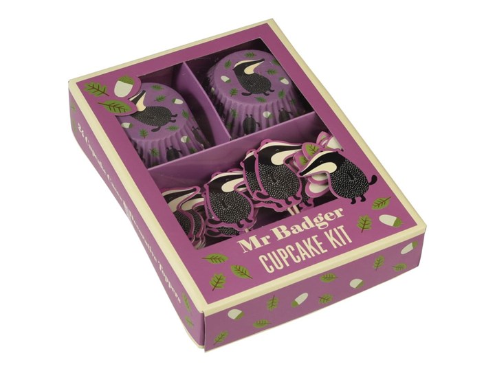 Zestaw papilotek i ozdób do ciastek Rex London Mr. Badger Zestawy do dekoracji Kategoria Dekoracja wypieków