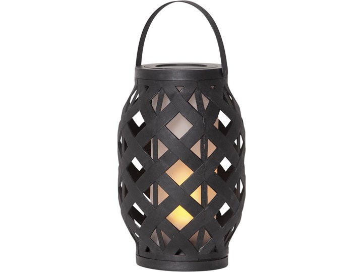 Czarny lampion Star Trading Flame Lantern, wys. 23 cm Kategoria Świeczniki i świece Kolor Szary