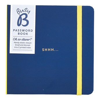Niebieski notatnik na hasła Busy B Organised