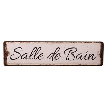Blaszana tabliczka Antic Line Salle De Bain