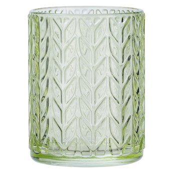 Zielony szklany kubek na szczoteczki Wenko Vetro