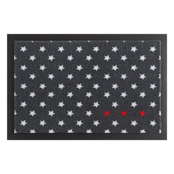 Szara wycieraczka Hanse Home Star Printy, 40x60 cm