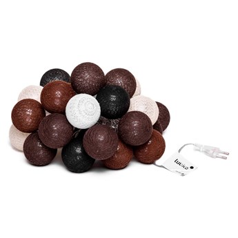 Brązowa girlanda świetlna z żarówkami LED Bonami Essentials, 30 lampek