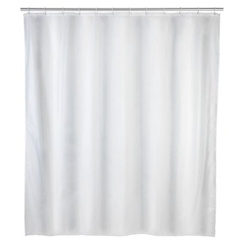 Biała zasłona prysznicowa odporna na pleśń Wenko, 120x200 cm
