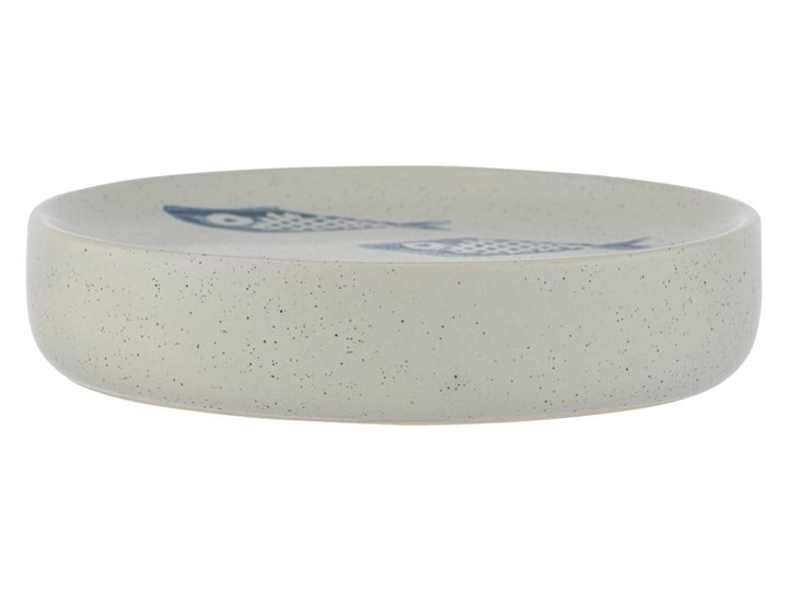 Biało-niebieska ceramiczna mydelniczka Wenko Aquamarin Kolor Mydelniczki Ceramika Kolor Biały