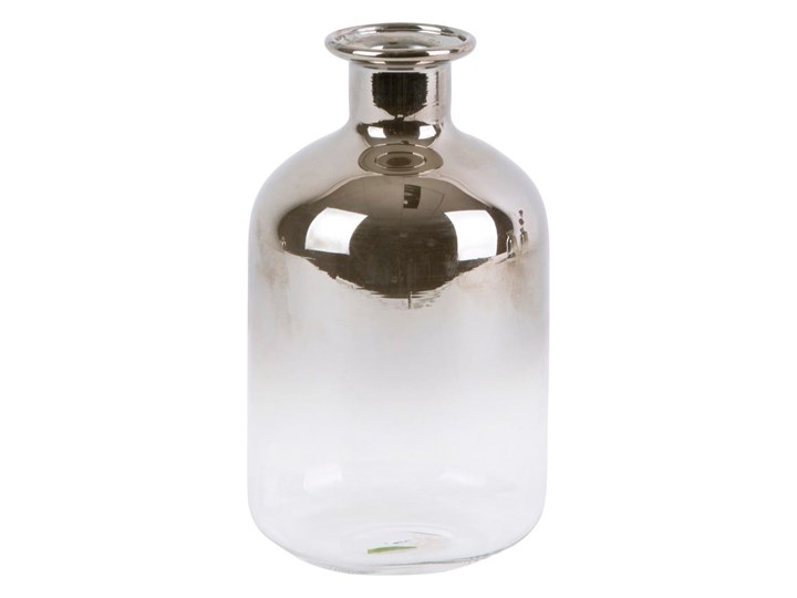 Szklany wazonik PT LIVING Silver Tube, wys. 10 cm Kolor Srebrny Szkło Kategoria Wazony