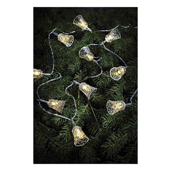 Przezroczysta girlanda świetlna LED Markslöjd Bell, 10 lampek, dł. 210 cm