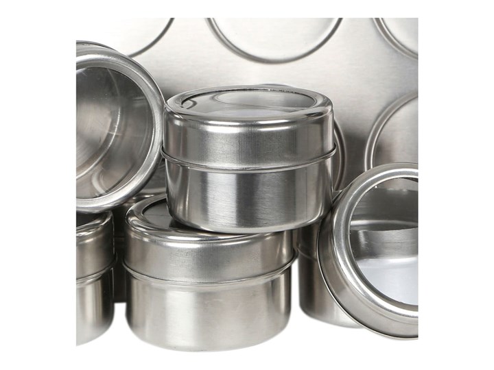 Zestaw 6 magnetycznych pojemników na przyprawy z podstawką Premier Housewares, 100 ml