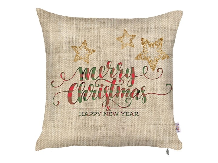 Świąteczna poszewka na poduszkę Mike & Co. NEW YORK Honey XMas, 43x43 cm Poszewka dekoracyjna Wzór Świąteczny Poliester Pomieszczenie Sypialnia