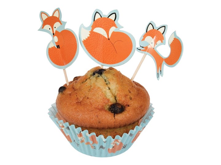 Zestaw do pieczenia i dekoracji babeczek Rex London Rusty The Fox Zestawy do dekoracji Kolor Brązowy