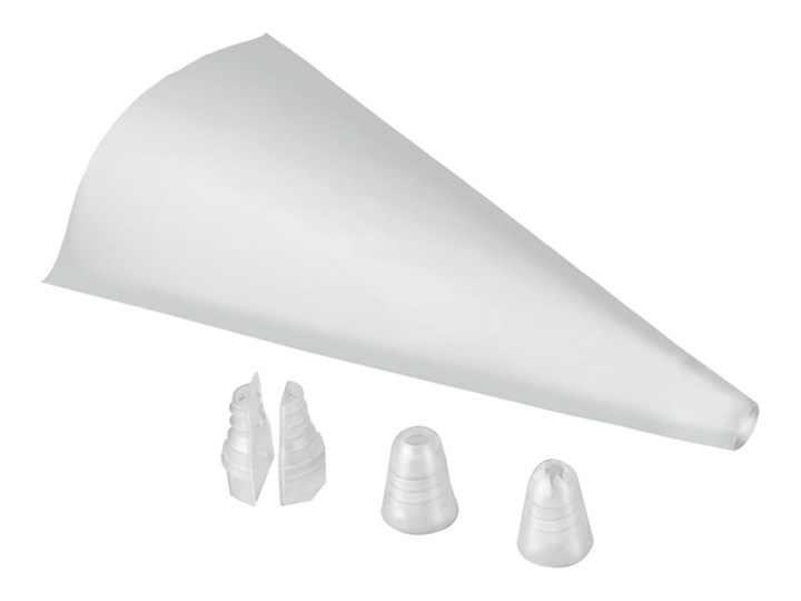 Komplet 20 rękawów cukierniczych z 2 nakładkami Metaltex Cake Maker, 41x26 cm Kategoria Dekoracja wypieków