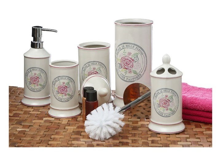 Kremowy kamionkowy dozownik do mydła Premier Housewares Belle, 275 ml Ceramika Dozowniki Kolor Beżowy
