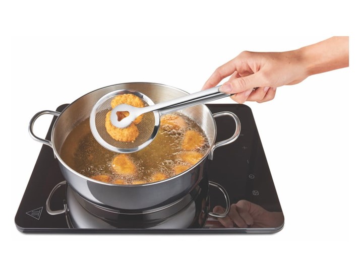 Szczypce do smażenia ze stali nierdzewnej Metaltex Tongs