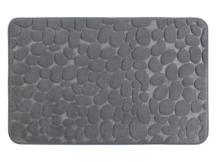 Szary dywanik łazienkowy z pianką z pamięcią kształtu Wenko Grey, 80x50 cm 50x80 cm Kategoria Dywaniki łazienkowe