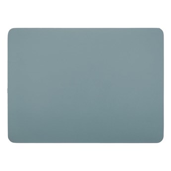Niebieska mata stołowa z imitacji skóry ZicZac Togo, 33x45 cm