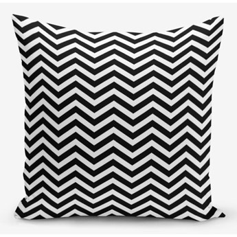 Czarno-biała poszewka na poduszkę z domieszką bawełny Minimalist Cushion Covers Stardust, 45x45 cm