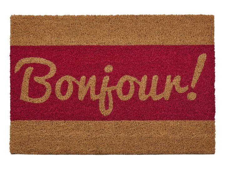 Wycieraczka z naturalnego włókna kokosowego Premier Housewares Bonjour, 40x60 cm Włókno kokosowe Kategoria Wycieraczki
