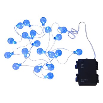 Niebieska ogrodowa girlanda świetlna LED Star Trading Globe Light, dł. 1,6 m