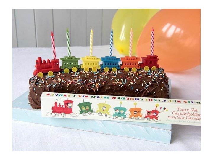 Zestaw 6 podstawek na świeczki urodzinowe Rex LondonTrain Kategoria Dekoracja wypieków