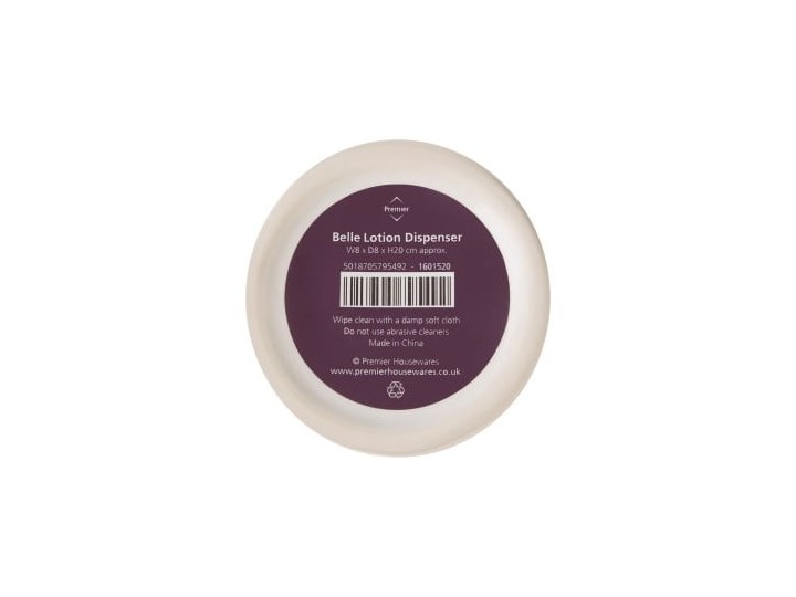 Kremowy kamionkowy dozownik do mydła Premier Housewares Belle, 275 ml Ceramika Dozowniki Kolor Beżowy