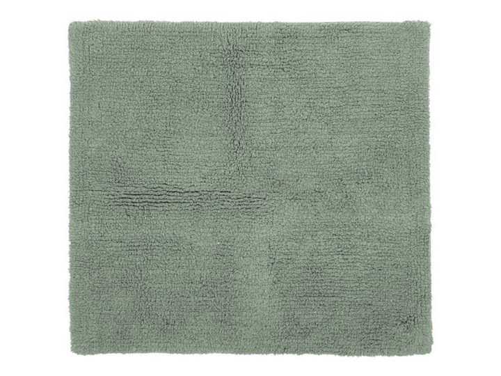 Zielony bawełniany dywanik łazienkowy Tiseco Home Studio Luca, 60x60 cm Kwadratowy Bawełna Kategoria Dywaniki łazienkowe