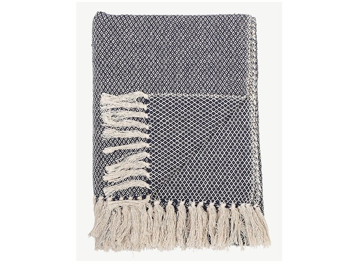 Niebieski pled Bloomingville Throw, 130x160 cm Akryl Bawełna Poliester Kategoria Narzuty