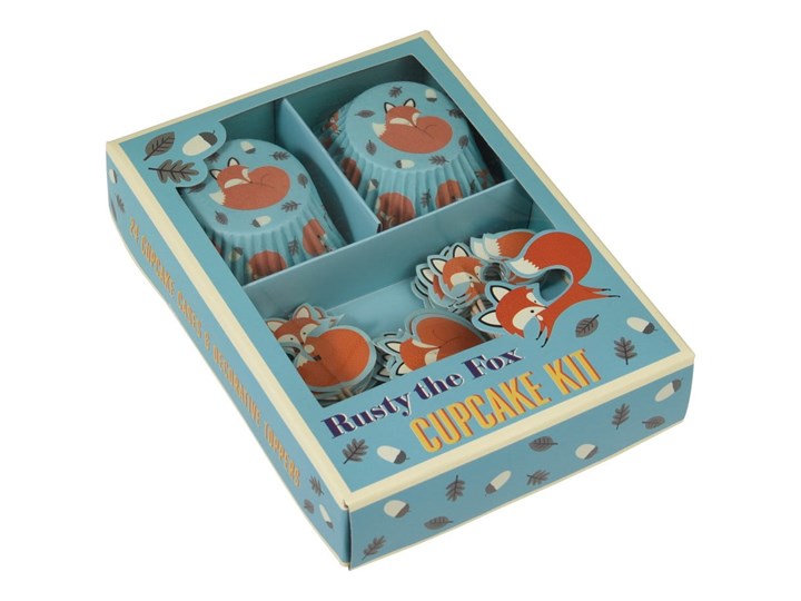Zestaw do pieczenia i dekoracji babeczek Rex London Rusty The Fox Zestawy do dekoracji Kolor Brązowy