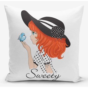 Poszewka na poduszkę z domieszką bawełny Minimalist Cushion Covers Sweety Girl, 45x45 cm