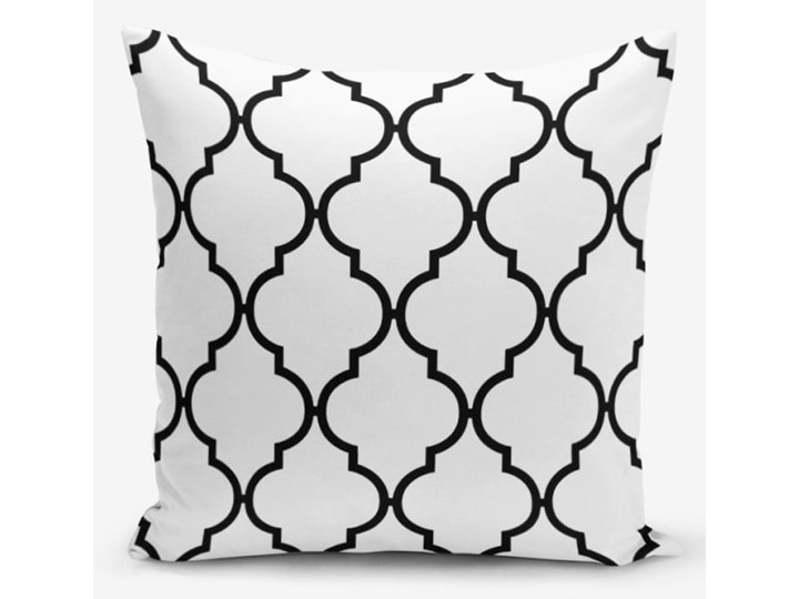 Czarno-biała poszewka na poduszkę z domieszką bawełny Minimalist Cushion Covers Black White Ogea, 45 ...