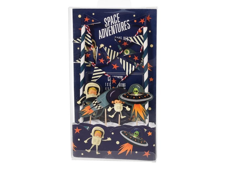 Zestaw do zdobienia tortu Rex London Space Adventures Kategoria Dekoracja wypieków Zestawy do dekoracji Kolor Wielokolorowy