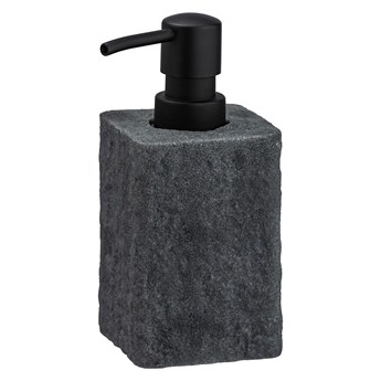 Ciemnoszary dozownik do mydła Wenko Villata, 300 ml