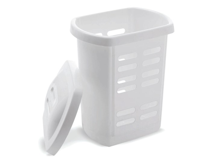 Biały kosz na pranie Addis Linen Hamper White, 60 l