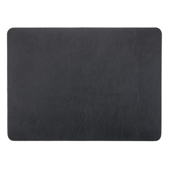 Czarna mata stołowa z imitacji skóry ZicZac Togo, 33x45 cm