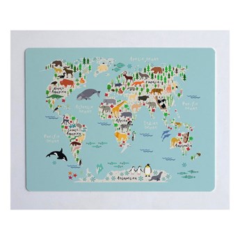 Podkładka na biurko Little Nice Things World Map, 55x35 cm