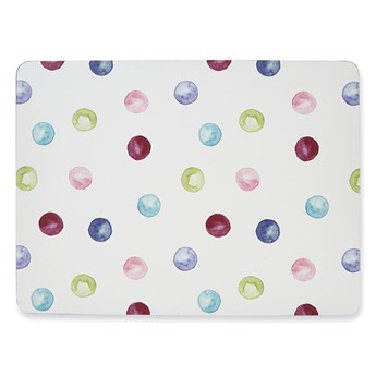 Zestaw 4 korkowych mat stołowych 21.5x29 cm Cooksmart ® Spotty Dotty