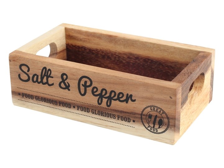 Pojemnik na pieprzniczkę i solniczkę z drewna akacjowego T&G Woodware Glorious