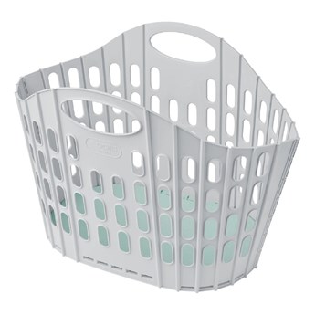 Szaro-zielony składany kosz na pranie Addis Flat Folding Laundry Basket