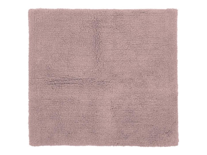 Różowy bawełniany dywanik łazienkowy Tiseco Home Studio Luca, 60x60 cm Kwadratowy Bawełna Kategoria Dywaniki łazienkowe