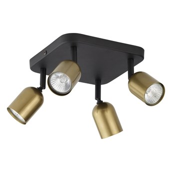 Plafon Top złoto-czarny 4 x GU10 TK Lighting