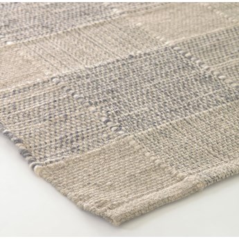 Dywan bawełniany szaro-beżowy 230x160 cm