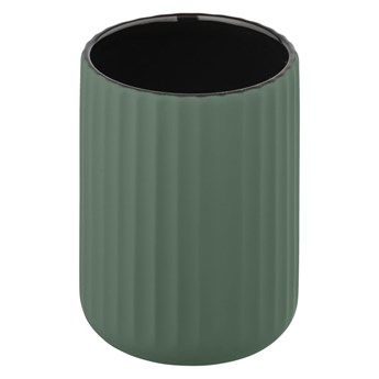Zielony ceramiczny kubek na szczoteczki Wenko Belluno