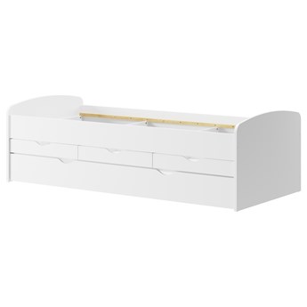 SELSEY Łóżko dziecięce Yaroza wysuwane 90x200 cm białe