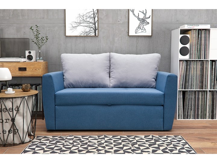 SELSEY Kanapa rozkładana dwuosobowa Lorien Szerokość 150 cm Styl Minimalistyczny Głębokość 67 cm Głębokość 80 cm Funkcje Z pojemnikiem na pościel