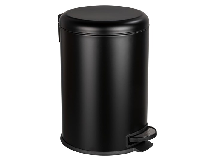 Czarny kosz na śmieci Wenko Leman Easy Close, 20 l